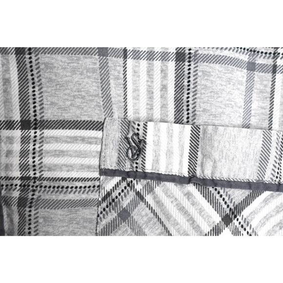 Victoria's Secret Gray Plaid Button Down Size S - Picture 4 of 6